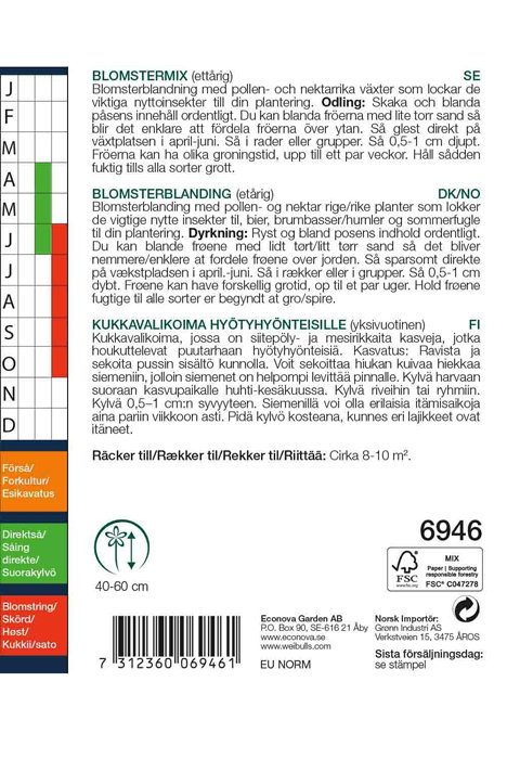 Blomstermix til nytteinsekter